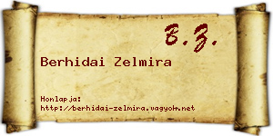 Berhidai Zelmira névjegykártya